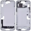 Mid-Frame Housing W/ Small Parts For iPhone 15 Plus (EU / Global Version) (Used OEM Pull: Grade A) (Blue)