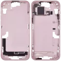 Mid-Frame Housing W/ Small Parts For iPhone 15 Plus (EU / Global Version) (Used OEM Pull: Grade A) (Pink)