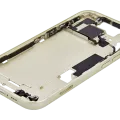 Mid-Frame Housing W/ Small Parts For iPhone 15 (EU / Global Version) (Aftermarket Plus) (Yellow)
