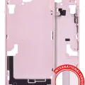 Mid-Frame Housing W/ Small Parts For iPhone 15 Plus (EU / Global Version) (Aftermarket Plus) (Pink)