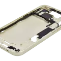 Mid-Frame Housing W/ Small Parts For iPhone 15 (US Version) (Aftermarket Plus) (Yellow)