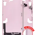 Mid-Frame Housing W/ Small Parts For iPhone 15 Plus (US Version) (Aftermarket Plus) (Pink)