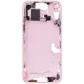 Mid-Frame Housing W/ Small Parts For iPhone 15 Plus (US Version) (Aftermarket Plus) (Pink)