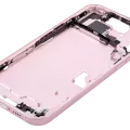 Mid-Frame Housing W/ Small Parts For iPhone 15 Plus (US Version) (Aftermarket Plus) (Pink)