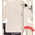 Mid-Frame Housing W/ Small Parts For iPhone 15 Plus (US Version) (Aftermarket Plus) (Yellow)