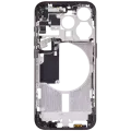 Mid-Frame Housing W/ Small Parts For iPhone 15 Pro (EU / Global Version) (Aftermarket Plus) (Black Titanium)