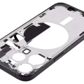 Mid-Frame Housing W/ Small Parts For iPhone 15 Pro (EU / Global Version) (Aftermarket Plus) (Black Titanium)