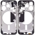 Mid-Frame Housing W/ Small Parts For iPhone 15 Pro (EU / Global Version) (Aftermarket Plus) (Blue Titanium)