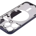 Mid-Frame Housing W/ Small Parts For iPhone 15 Pro (EU / Global Version) (Aftermarket Plus) (Blue Titanium)