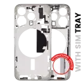 Mid-Frame Housing W/ Small Parts For iPhone 15 Pro (EU / Global Version) (Aftermarket Plus) (White Titanium)