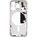 Mid-Frame Housing W/ Small Parts For iPhone 15 Pro (EU / Global Version) (Aftermarket Plus) (White Titanium)