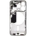 Mid-Frame Housing W/ Small Parts For iPhone 15 Pro (EU / Global Version) (Aftermarket Plus) (White Titanium)