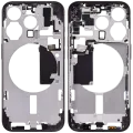 Mid-Frame Housing W/ Small Parts For iPhone 15 Pro (US Version) (Aftermarket Plus) (Black Titanium)