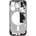 Mid-Frame Housing W/ Small Parts For iPhone 15 Pro (US Version) (Aftermarket Plus) (Black Titanium)