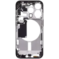 Mid-Frame Housing W/ Small Parts For iPhone 15 Pro (US Version) (Aftermarket Plus) (Black Titanium)