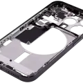 Mid-Frame Housing W/ Small Parts For iPhone 15 Pro (US Version) (Aftermarket Plus) (Black Titanium)