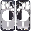 Mid-Frame Housing W/ Small Parts For iPhone 15 Pro (US Version) (Aftermarket Plus) (Blue Titanium)
