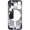 Mid-Frame Housing W/ Small Parts For iPhone 15 Pro (US Version) (Aftermarket Plus) (Blue Titanium)