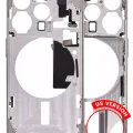 Mid-Frame Housing W/ Small Parts For iPhone 15 Pro (US Version) (Aftermarket Plus) (Natural Titanium)