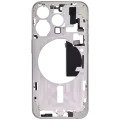 Mid-Frame Housing W/ Small Parts For iPhone 15 Pro (US Version) (Aftermarket Plus) (White Titanium)
