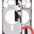 Mid-Frame Housing W/ Small Parts For iPhone 15 Pro Max (EU / Global Version) (Aftermarket Plus) (Black Titanium)