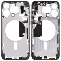 Mid-Frame Housing W/ Small Parts For iPhone 15 Pro Max (EU / Global Version) (Aftermarket Plus) (Black Titanium)