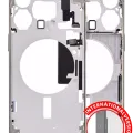 Mid-Frame Housing W/ Small Parts For iPhone 15 Pro Max (EU / Global Version) (Aftermarket Plus) (Natural Titanium)