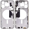 Mid-Frame Housing W/ Small Parts For iPhone 15 Pro Max (EU / Global Version) (Aftermarket Plus) (White Titanium)