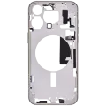 Mid-Frame Housing W/ Small Parts For iPhone 15 Pro Max (EU / Global Version) (Aftermarket Plus) (White Titanium)