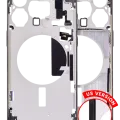 Mid-Frame Housing W/ Small Parts For iPhone 15 Pro Max (US Version) (Aftermarket Plus) (Black Titanium)