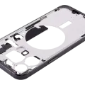 Mid-Frame Housing W/ Small Parts For iPhone 15 Pro Max (US Version) (Aftermarket Plus) (Black Titanium)