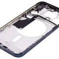 Mid-Frame Housing W/ Small Parts For iPhone 15 Pro Max (US Version) (Aftermarket Plus) (Blue Titanium)
