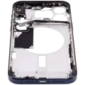 Mid-Frame Housing W/ Small Parts For iPhone 15 Pro Max (US Version) (Aftermarket Plus) (Blue Titanium)