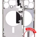 Mid-Frame Housing W/ Small Parts For iPhone 15 Pro Max (US Version) (Aftermarket Plus) (Natural Titanium)