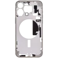 Mid-Frame Housing W/ Small Parts For iPhone 15 Pro Max (US Version) (Aftermarket Plus) (Natural Titanium)