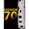 OLED Assembly With Frame For Honor 70 (Refurbished) (Midnight Black)