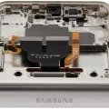 Inner OLED Assembly With Frame For Samsung Galaxy Z Flip 3 5G (US & International) (Refurbished) (White)