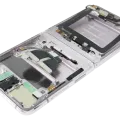 Inner OLED Assembly With Frame For Samsung Galaxy Z Flip 5G (US & International Version) (Refurbished) (Mirror Purple)
