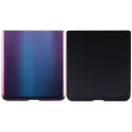 Bottom Back Cover Glass With Camera Lens For Samsung Galaxy Z Flip 4G (F700) / Z Flip 5G (F707) (Aftermarket Plus) (Mirror Purple)