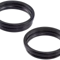 Back Camera Bezel Ring Only For iPhone 16 / 16 Plus (Black) (2 Piece Set)