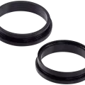 Back Camera Bezel Ring Only For iPhone 16 / 16 Plus (Black) (2 Piece Set)