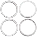 Back Camera Bezel Ring Only For iPhone 16 / 16 Plus (White) (2 Piece Set)