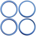 Back Camera Bezel Ring Only For iPhone 16 / 16 Plus (Ultramarine) (2 Piece Set)