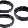 Back Camera Bezel Ring Only For iPhone 16 Pro / 16 Pro Max (Black Titanium) (3 Piece Set)