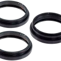 Back Camera Bezel Ring Only For iPhone 16 Pro / 16 Pro Max (Black Titanium) (3 Piece Set)