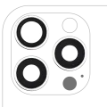 Back Camera Lens With Bracket & Bezel For iPhone 16 Pro / 16 Pro Max (3 Piece Set) (Premium) (White Titanium)