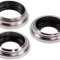 Back Camera Lens With Bracket & Bezel For iPhone 16 Pro / 16 Pro Max (3 Piece Set) (Premium) (Natural Titanium)