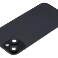 Заднє скло з магнітом MagSafe, NFC і шлейфом спалаху для iPhone 15 (Used OEM Pull: Grade B) (чорний)