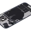 Заднє скло з магнітом MagSafe, NFC і шлейфом спалаху для iPhone 15 (Used OEM Pull: Grade B) (чорний)