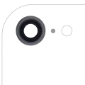 Back Camera Lens With Bracket & Bezel For iPhone 8 / SE (2020) / SE (2022) (Real Sapphire) (Premium) (Space Gray) (10 Pack)